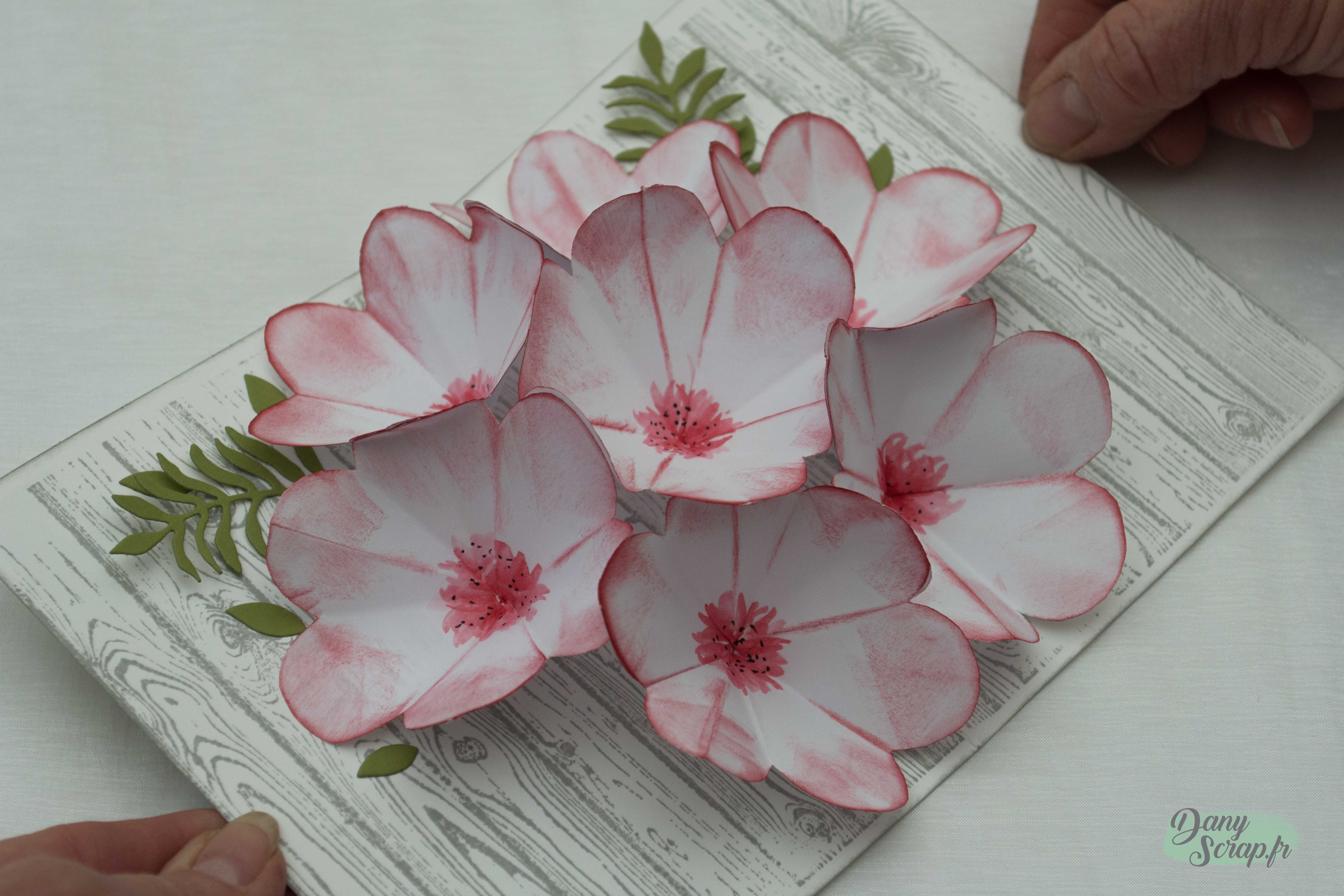 Carte Pop-up 3D Fleur KUNSTIFY - Effet Wow - Pour Anniversaire, Mariage, Félicitations - Avec Enveloppe